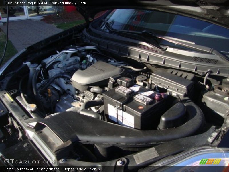 Wicked Black / Black 2009 Nissan Rogue S AWD