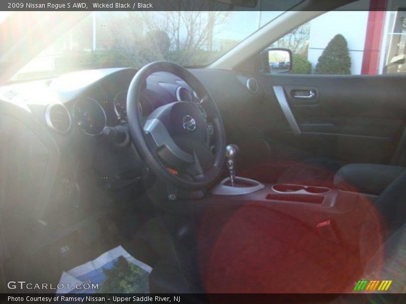 Wicked Black / Black 2009 Nissan Rogue S AWD