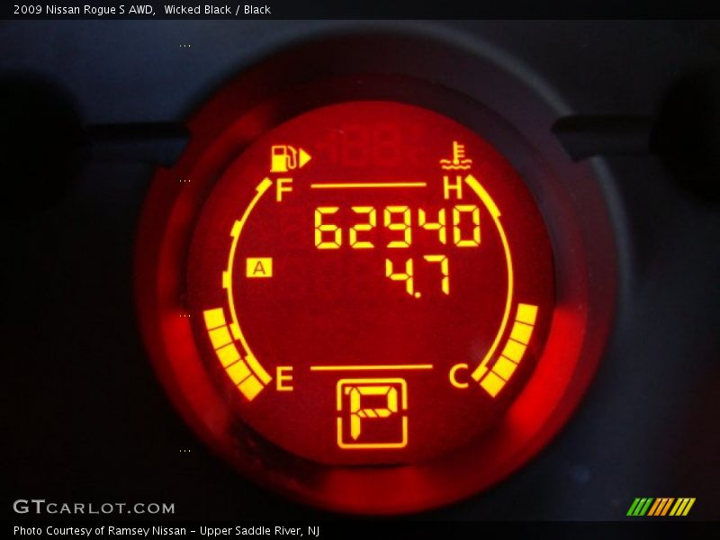 Wicked Black / Black 2009 Nissan Rogue S AWD