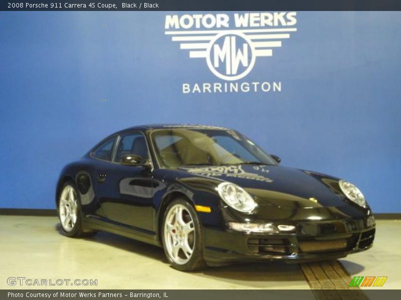 Black / Black 2008 Porsche 911 Carrera 4S Coupe
