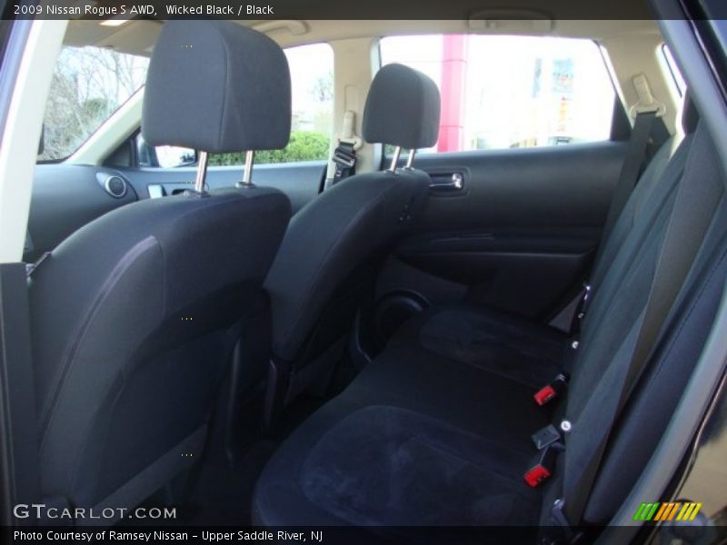 Wicked Black / Black 2009 Nissan Rogue S AWD