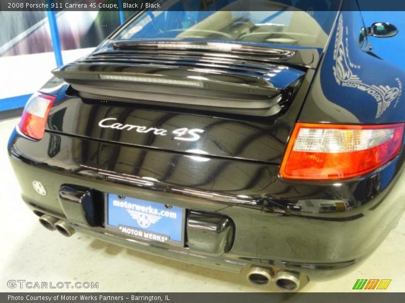 Black / Black 2008 Porsche 911 Carrera 4S Coupe