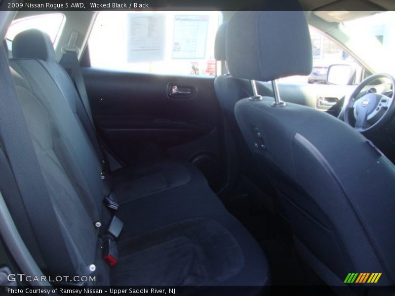 Wicked Black / Black 2009 Nissan Rogue S AWD