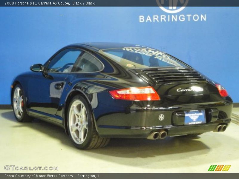 Black / Black 2008 Porsche 911 Carrera 4S Coupe