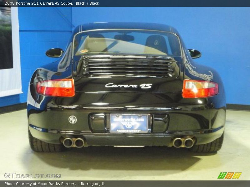 Black / Black 2008 Porsche 911 Carrera 4S Coupe