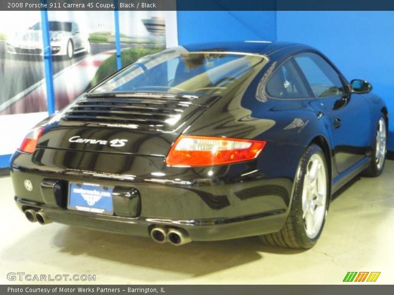 Black / Black 2008 Porsche 911 Carrera 4S Coupe