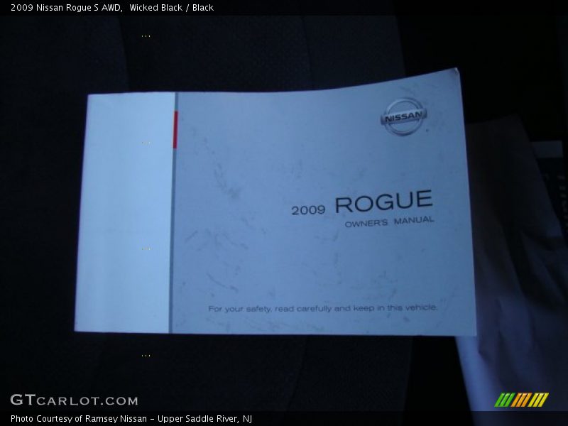 Wicked Black / Black 2009 Nissan Rogue S AWD