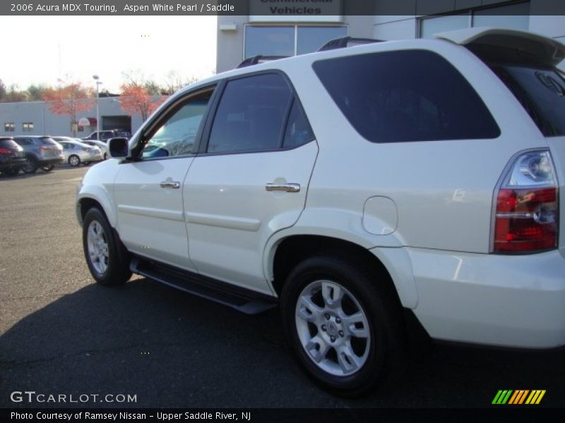 Aspen White Pearl / Saddle 2006 Acura MDX Touring