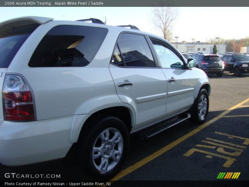 Aspen White Pearl / Saddle 2006 Acura MDX Touring