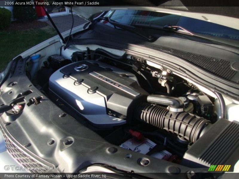Aspen White Pearl / Saddle 2006 Acura MDX Touring