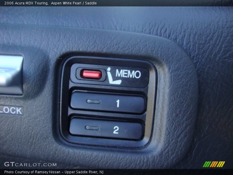 Aspen White Pearl / Saddle 2006 Acura MDX Touring