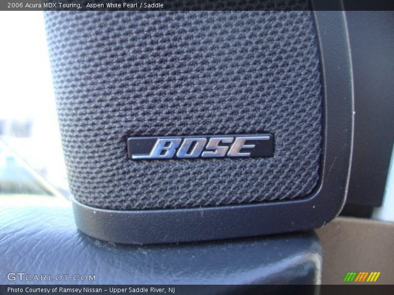 Aspen White Pearl / Saddle 2006 Acura MDX Touring