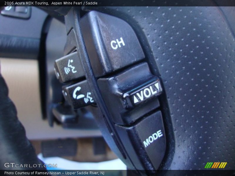 Aspen White Pearl / Saddle 2006 Acura MDX Touring