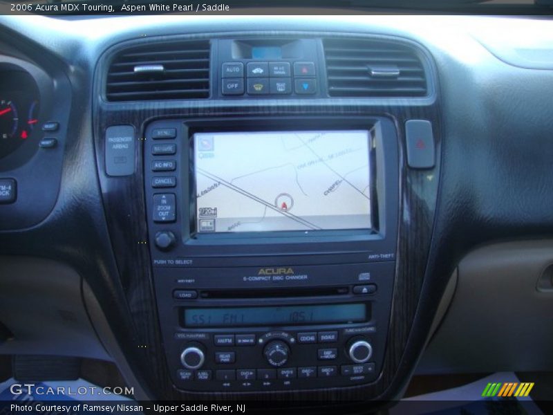 Aspen White Pearl / Saddle 2006 Acura MDX Touring