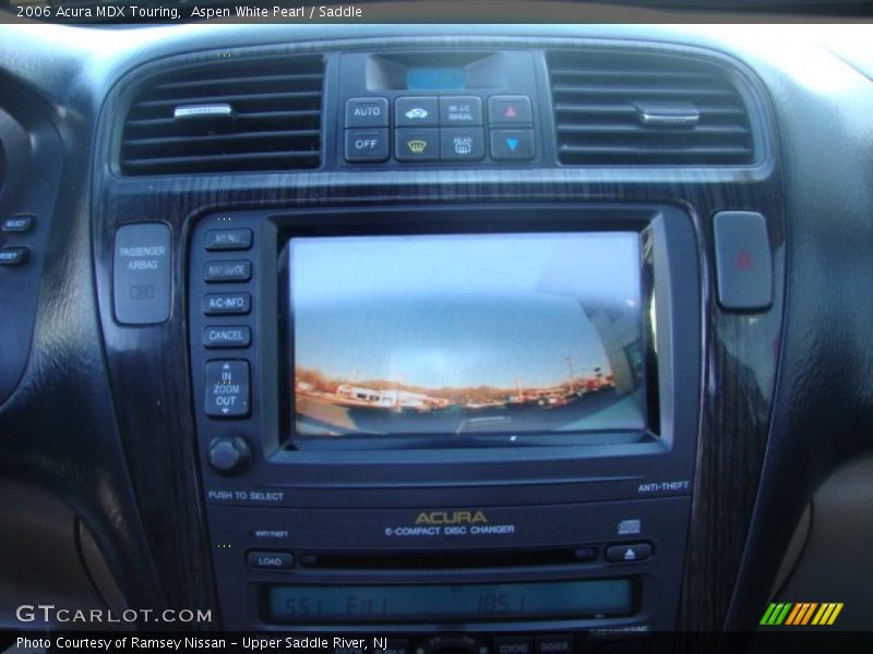 Aspen White Pearl / Saddle 2006 Acura MDX Touring