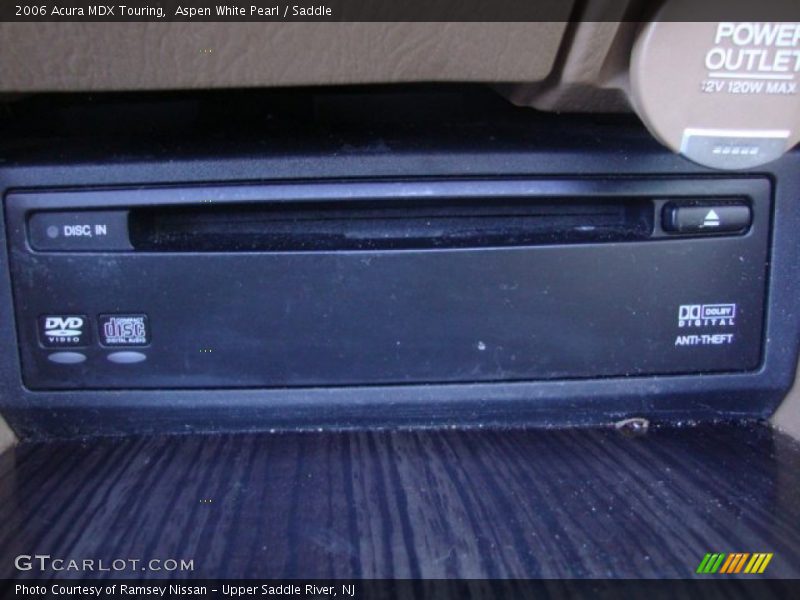 Aspen White Pearl / Saddle 2006 Acura MDX Touring