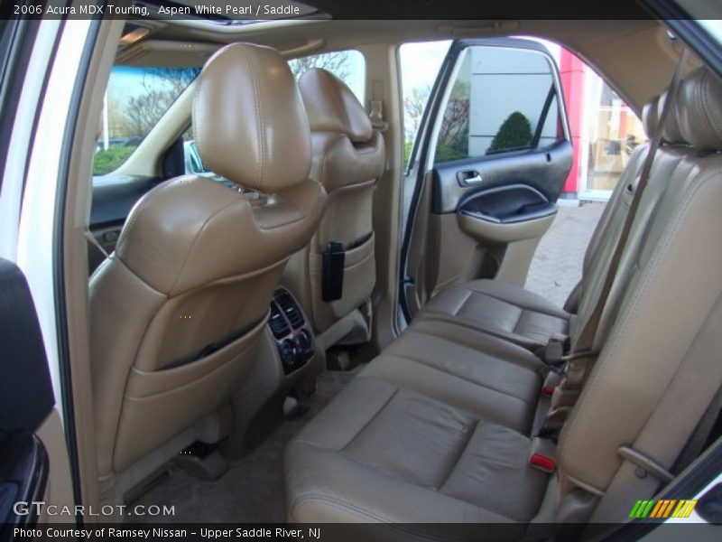 Aspen White Pearl / Saddle 2006 Acura MDX Touring