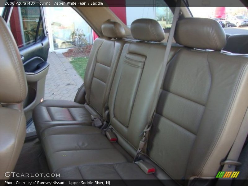 Aspen White Pearl / Saddle 2006 Acura MDX Touring