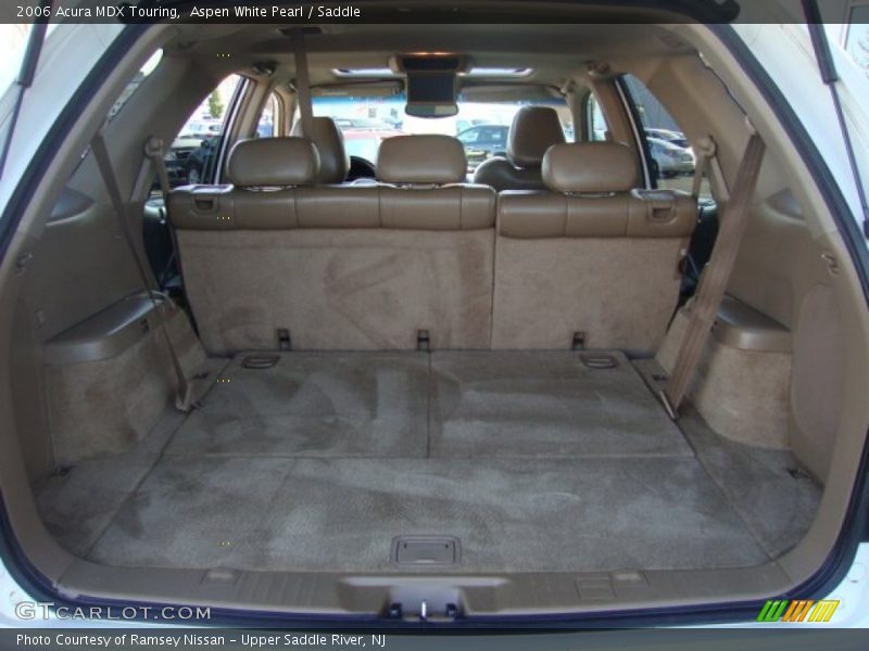 Aspen White Pearl / Saddle 2006 Acura MDX Touring