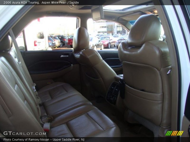 Aspen White Pearl / Saddle 2006 Acura MDX Touring
