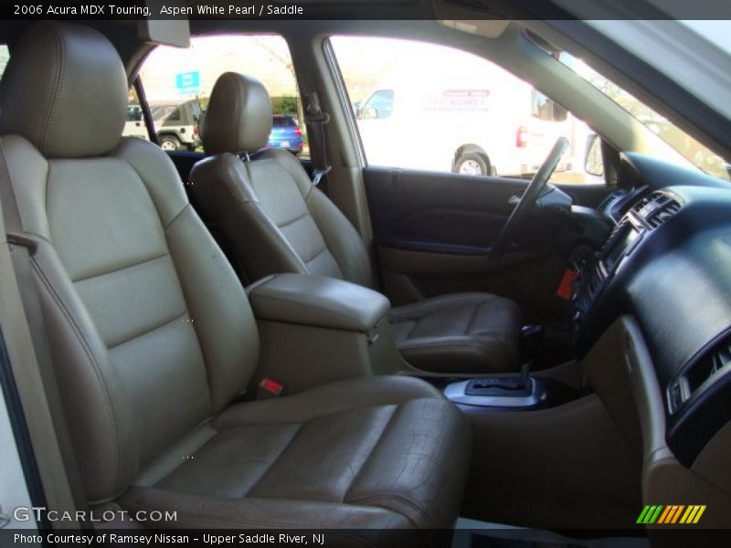 Aspen White Pearl / Saddle 2006 Acura MDX Touring