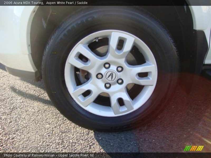 Aspen White Pearl / Saddle 2006 Acura MDX Touring