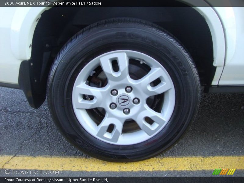 Aspen White Pearl / Saddle 2006 Acura MDX Touring