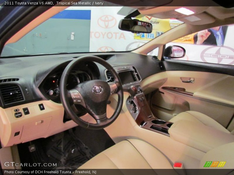 Tropical Sea Metallic / Ivory 2011 Toyota Venza V6 AWD