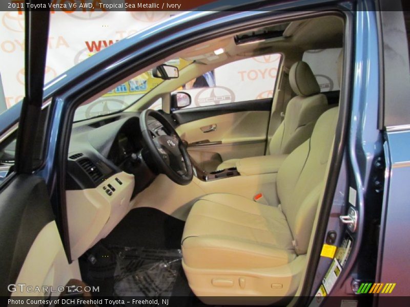 Tropical Sea Metallic / Ivory 2011 Toyota Venza V6 AWD