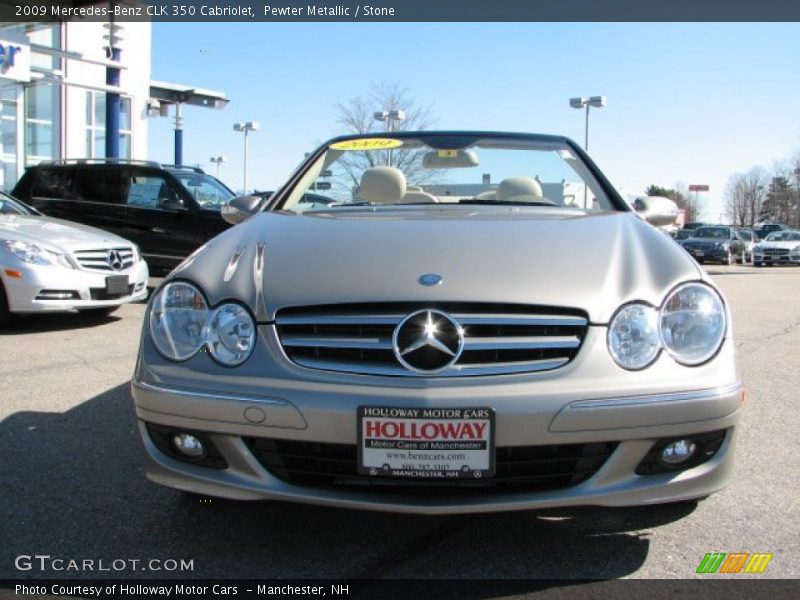 Pewter Metallic / Stone 2009 Mercedes-Benz CLK 350 Cabriolet