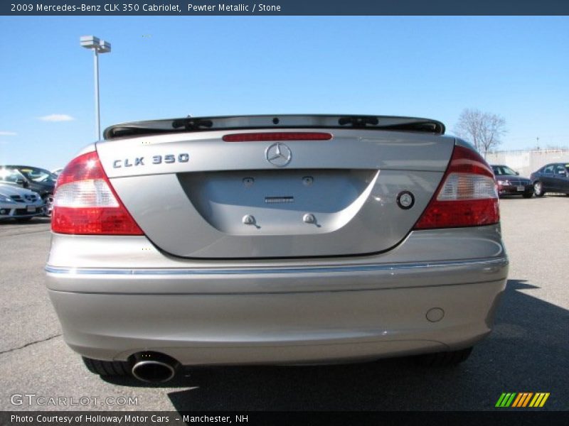 Pewter Metallic / Stone 2009 Mercedes-Benz CLK 350 Cabriolet