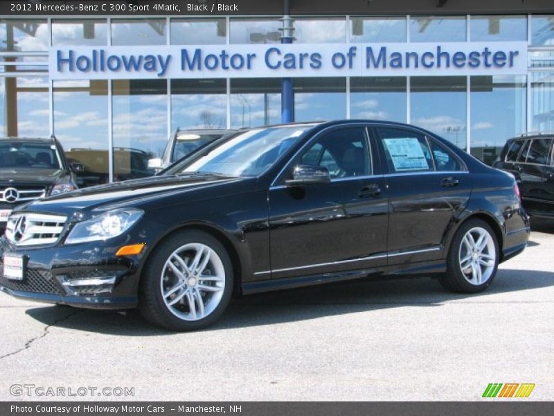 Black / Black 2012 Mercedes-Benz C 300 Sport 4Matic