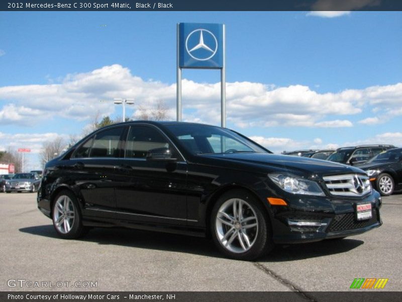 Black / Black 2012 Mercedes-Benz C 300 Sport 4Matic