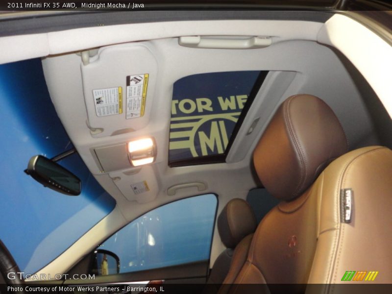 Midnight Mocha / Java 2011 Infiniti FX 35 AWD