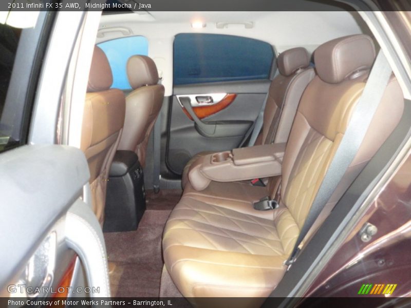 Rear Seat of 2011 FX 35 AWD