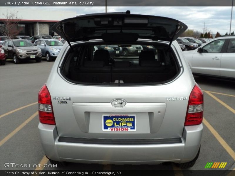 Platinum Metallic / Gray 2007 Hyundai Tucson GLS