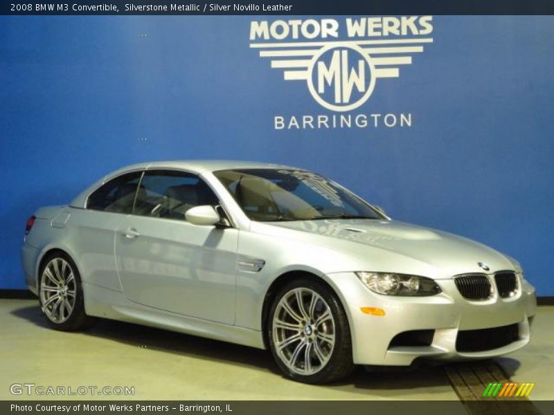 Silverstone Metallic / Silver Novillo Leather 2008 BMW M3 Convertible