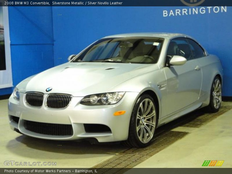 Silverstone Metallic / Silver Novillo Leather 2008 BMW M3 Convertible