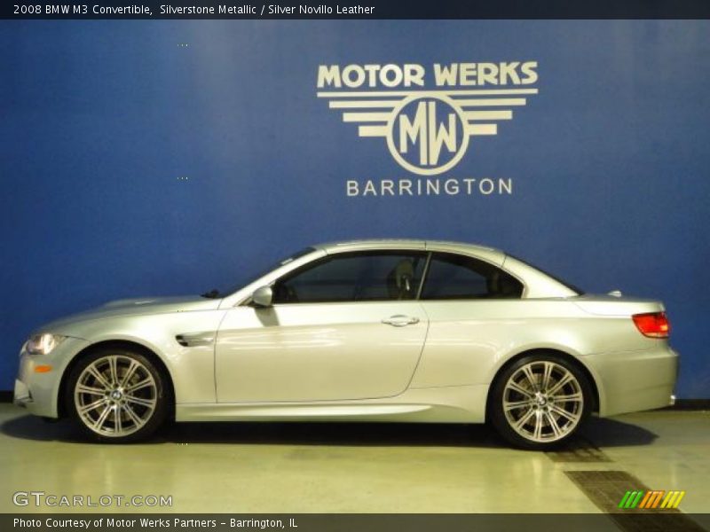 Silverstone Metallic / Silver Novillo Leather 2008 BMW M3 Convertible