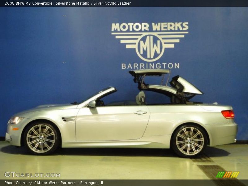 Silverstone Metallic / Silver Novillo Leather 2008 BMW M3 Convertible