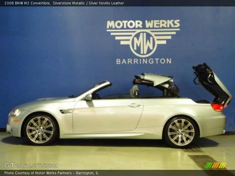 Silverstone Metallic / Silver Novillo Leather 2008 BMW M3 Convertible