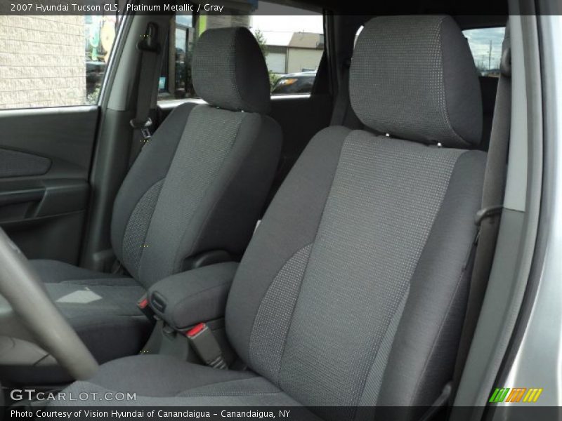 Platinum Metallic / Gray 2007 Hyundai Tucson GLS