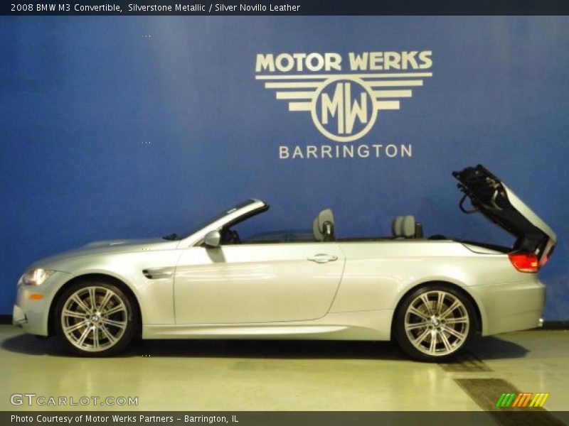 Silverstone Metallic / Silver Novillo Leather 2008 BMW M3 Convertible