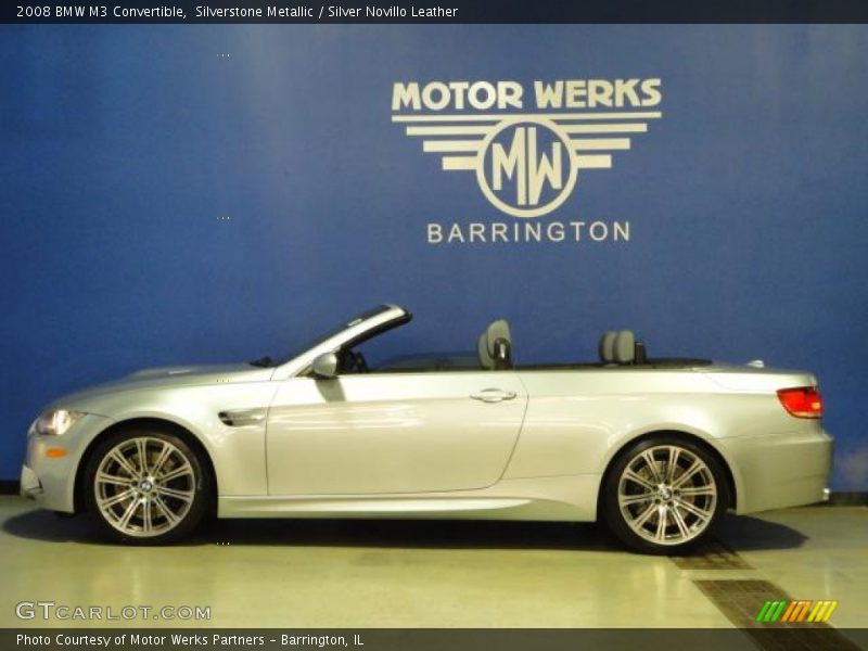 Silverstone Metallic / Silver Novillo Leather 2008 BMW M3 Convertible