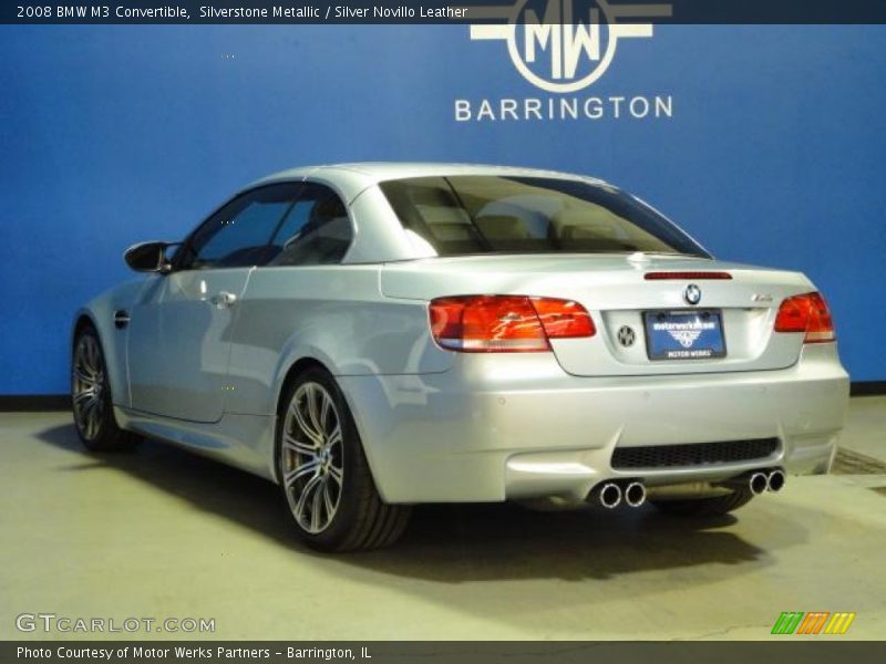 Silverstone Metallic / Silver Novillo Leather 2008 BMW M3 Convertible