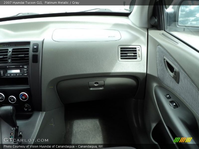 Platinum Metallic / Gray 2007 Hyundai Tucson GLS