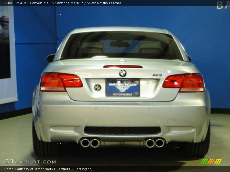 Silverstone Metallic / Silver Novillo Leather 2008 BMW M3 Convertible