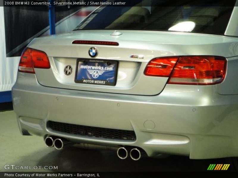 Silverstone Metallic / Silver Novillo Leather 2008 BMW M3 Convertible