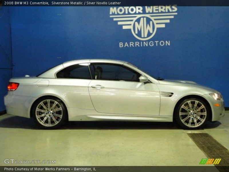 Silverstone Metallic / Silver Novillo Leather 2008 BMW M3 Convertible