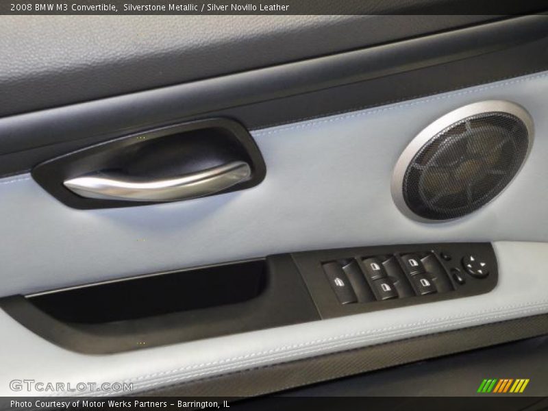Silverstone Metallic / Silver Novillo Leather 2008 BMW M3 Convertible